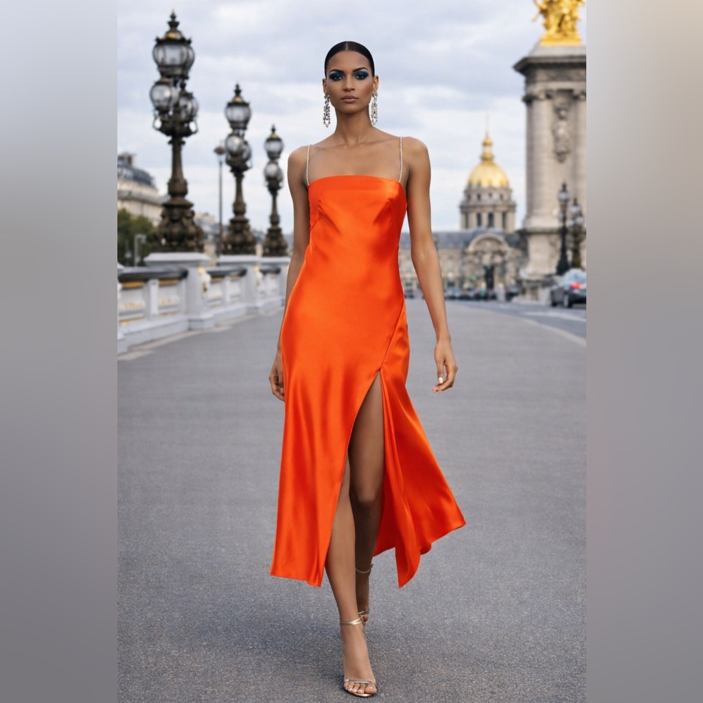 Camilla And Marc Billie Dress Orange | Size 4